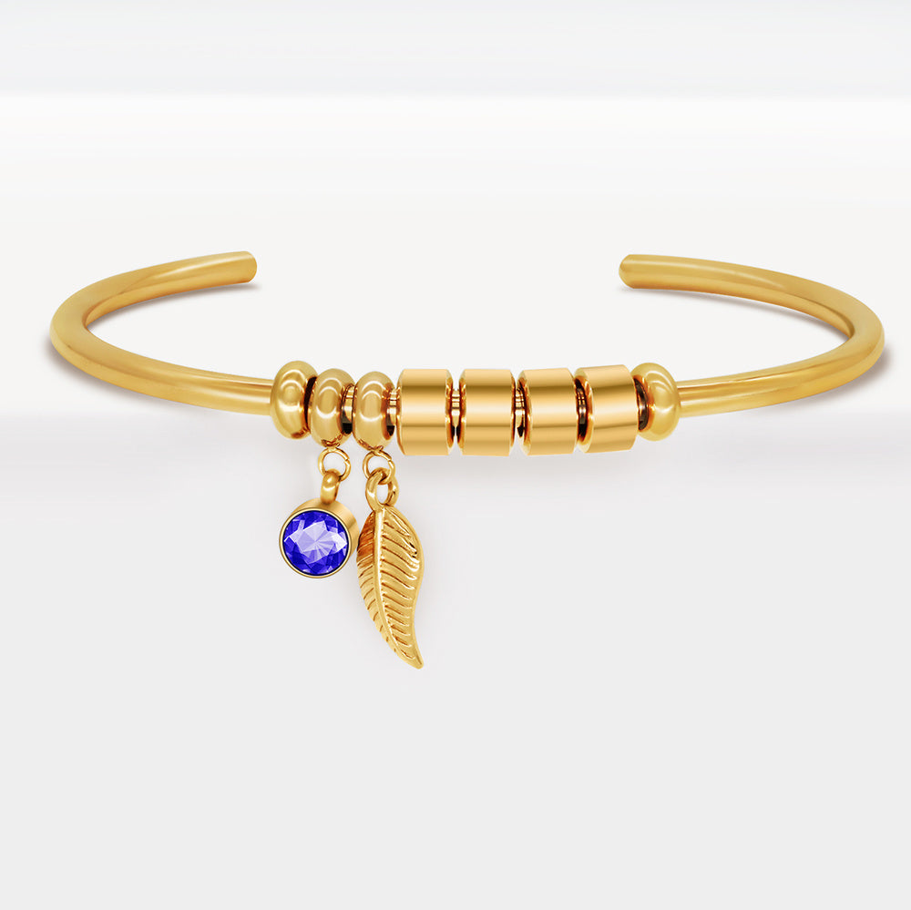 Diy Beaded Lettering Stainless Steel Bracelet - FASHIONKULTUR