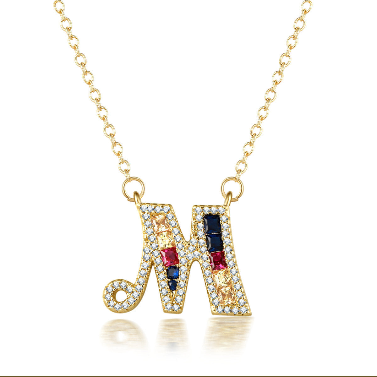 26 letters pendant necklace - FASHIONKULTUR