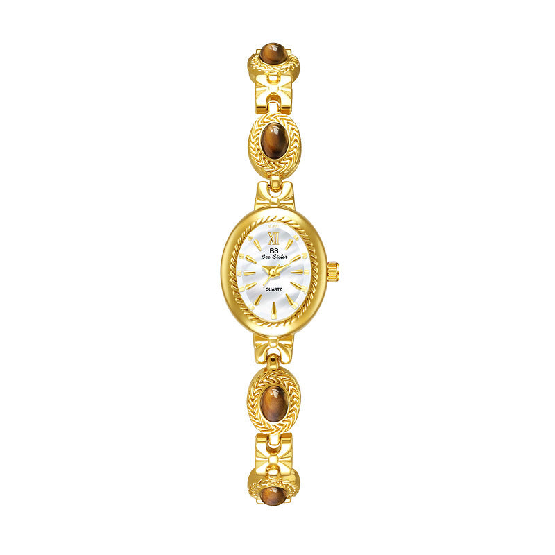 Natural Tigereye Maillard Advanced Chain Watch - FASHIONKULTUR