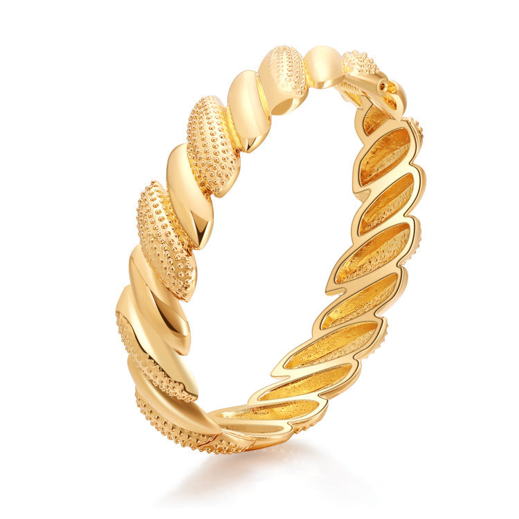Bracelet Classic Twisted Twist Geometric Alloy - FASHIONKULTUR
