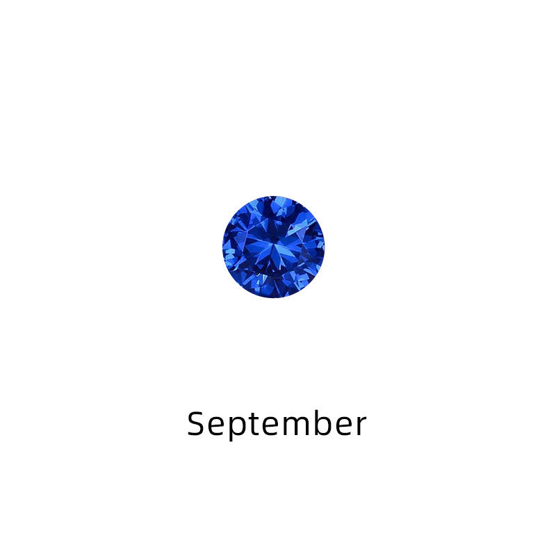 Advanced 12yue Lucky Stone Birthstone Square Diamond Ring - FASHIONKULTUR
