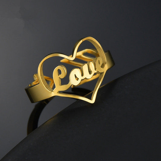 Custom Stainless Steel Ring Anniversary Jewelry - FASHIONKULTUR