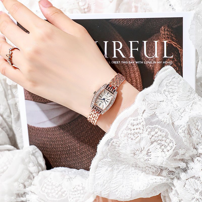 Women's Bucket-shaped Square Fashion Watch - FASHIONKULTUR