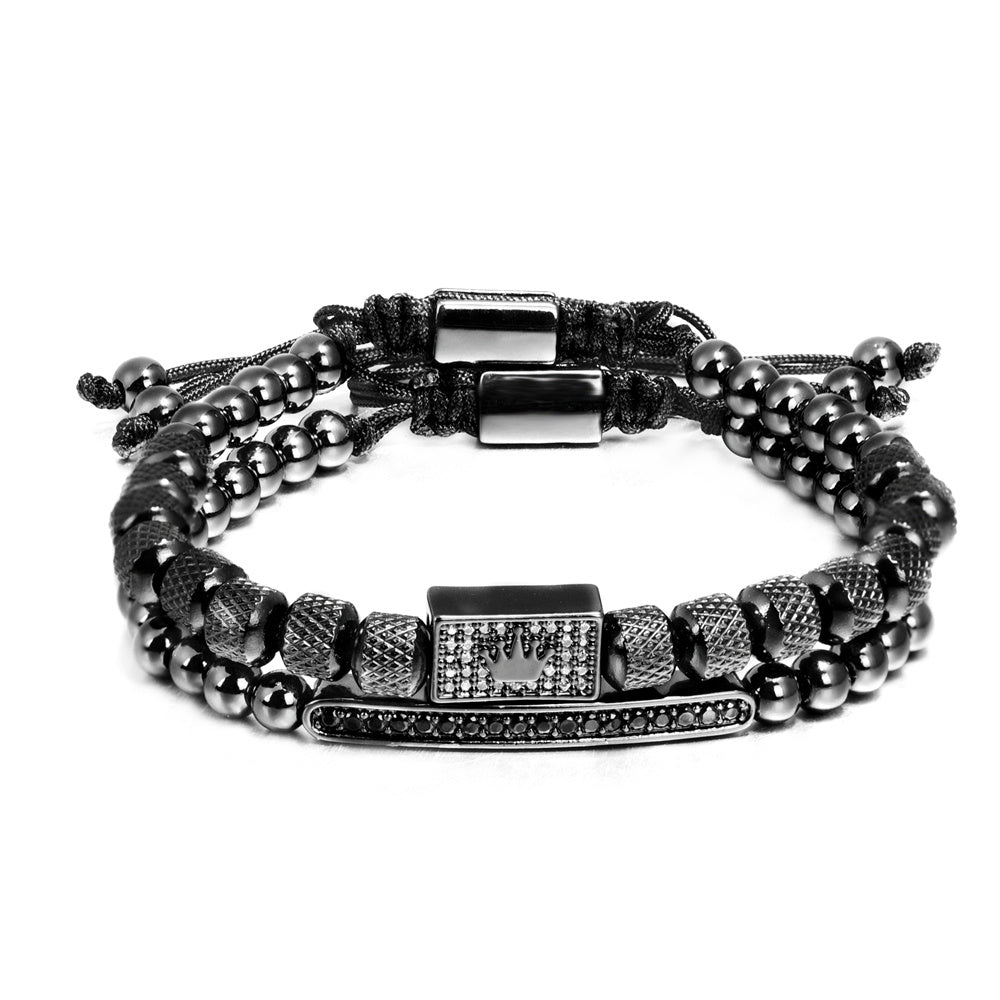 Simple Square Handmade Men's Bracelet All-match Personality - FASHIONKULTUR