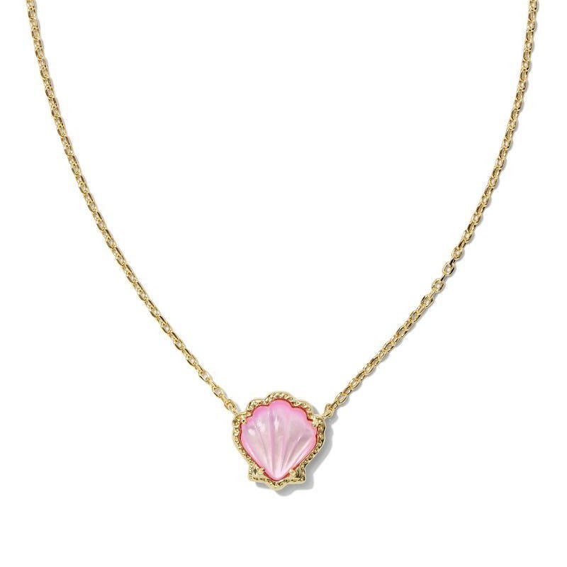 Aventurine Shell Conch Necklace Color - FASHIONKULTUR