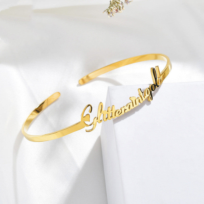DIY Custom Stainless Steel Name Bracelet - FASHIONKULTUR