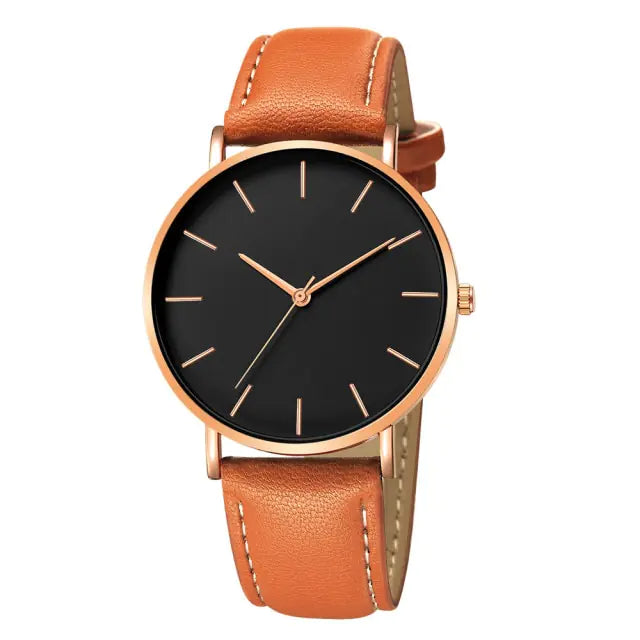 Simple Leather Men's Luxury Watches - FASHIONKULTUR