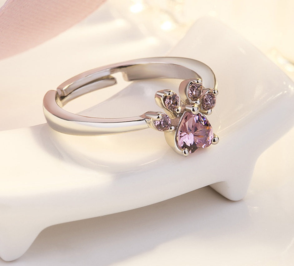 New Cat Bear Dog Paw Ring for Women Jewelry Sets - FASHIONKULTUR