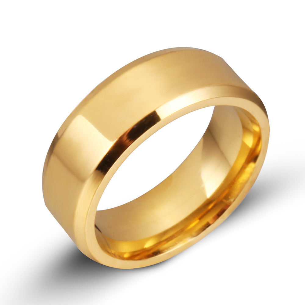 8mm titanium ring - FASHIONKULTUR