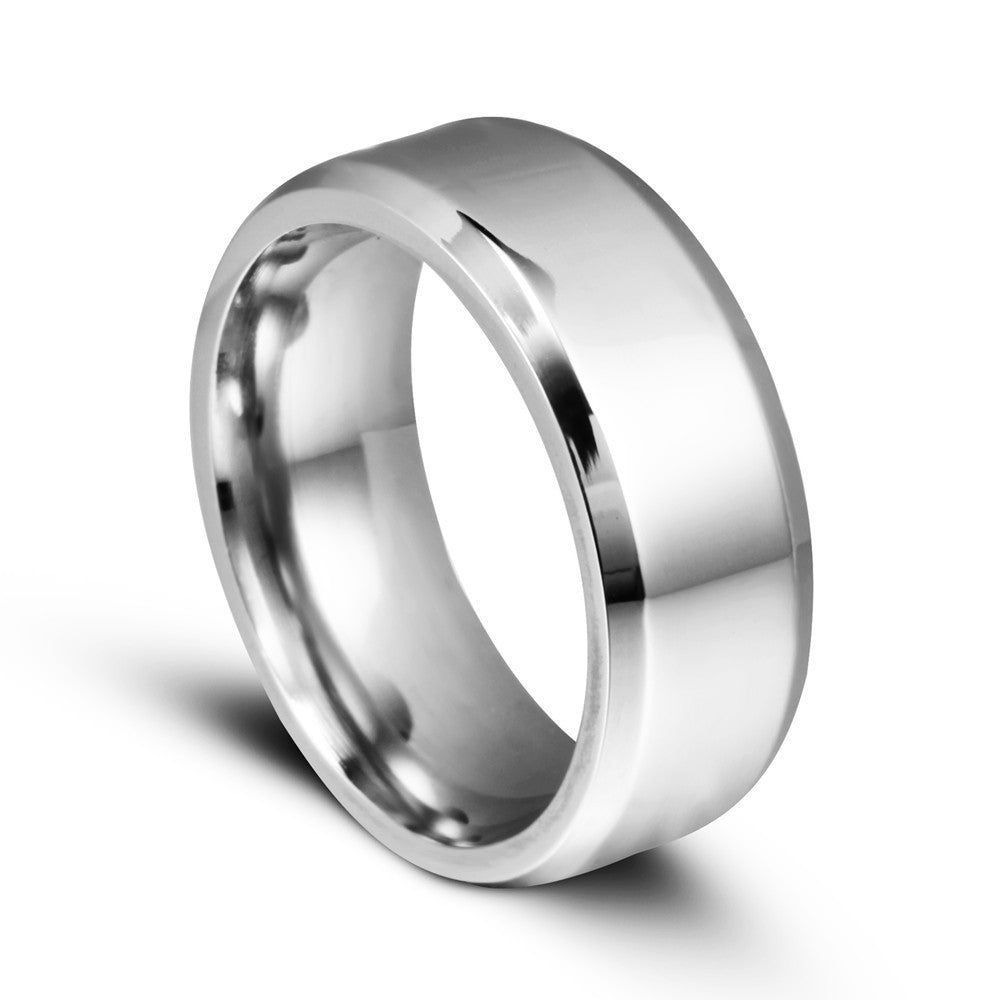 8mm titanium ring - FASHIONKULTUR