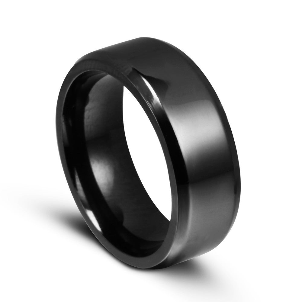 8mm titanium ring - FASHIONKULTUR