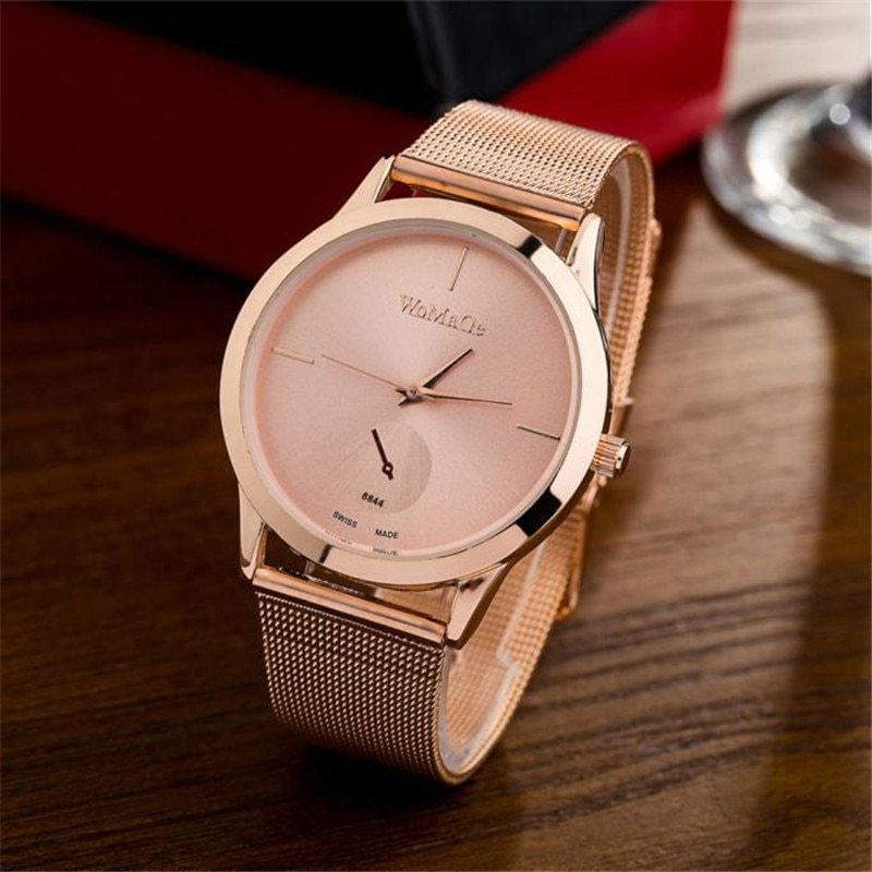 Fashion Alloy Belt Mesh Watch Unisex women's watches Minimalist Style Quartz Watch relogio feminino saat Watches for women - FASHIONKULTUR