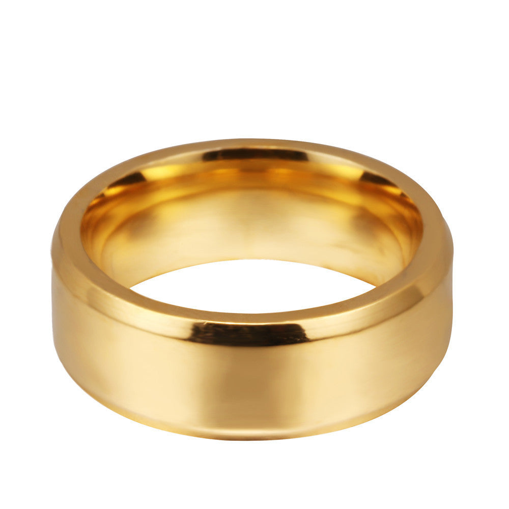 8mm titanium ring - FASHIONKULTUR