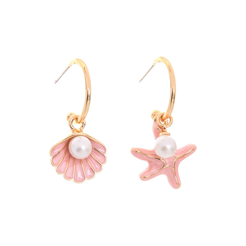 Shell pearl earrings - FASHIONKULTUR