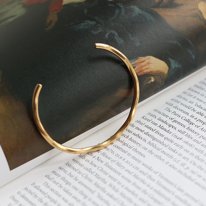 Tree Pattern Wave Irregular Opening Bracelet - FASHIONKULTUR