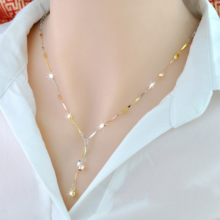 925 Sterling Silver 18K Color Gold Necklace - FASHIONKULTUR