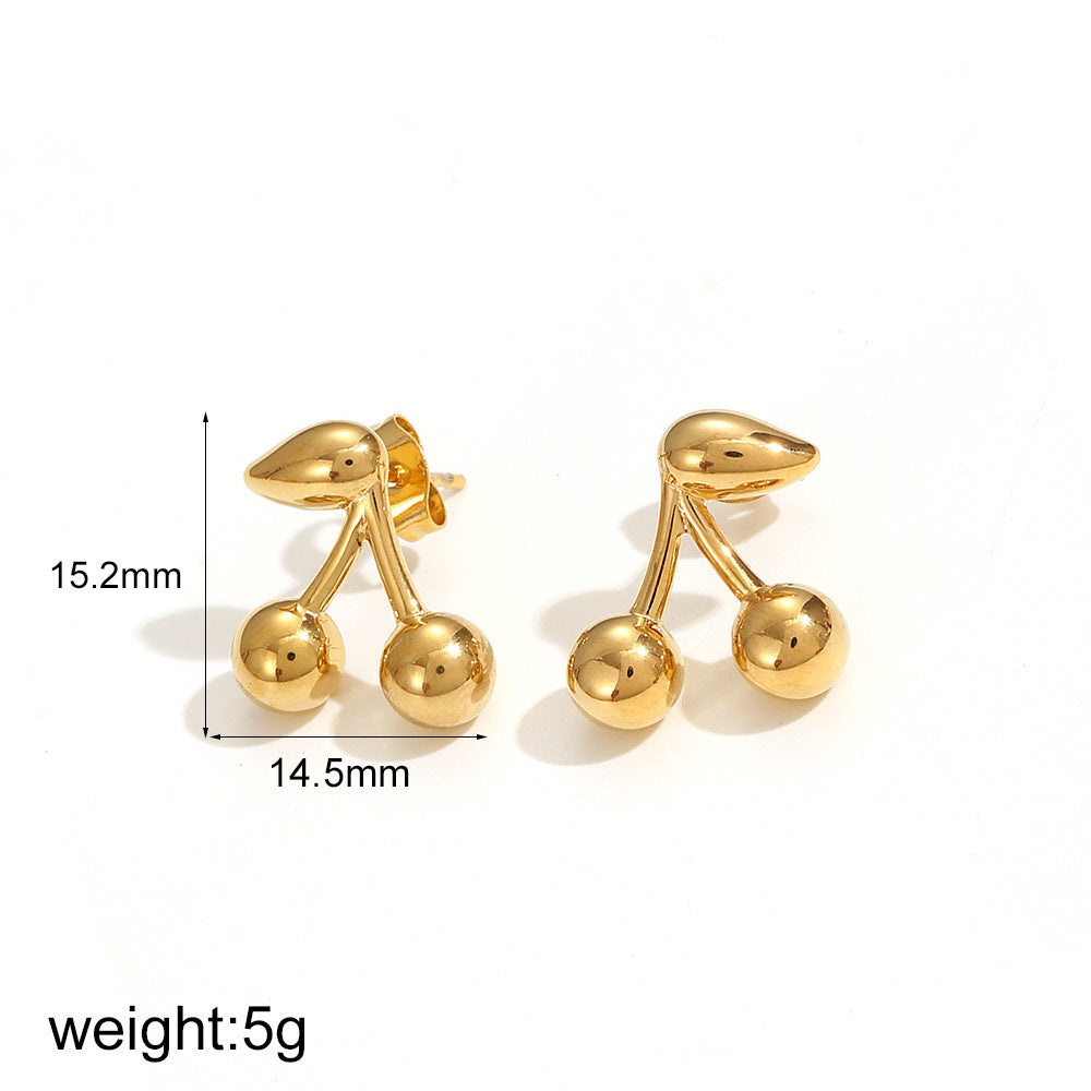 Little Bee Ear Studs Titanium Steel No Fading Niche - FASHIONKULTUR
