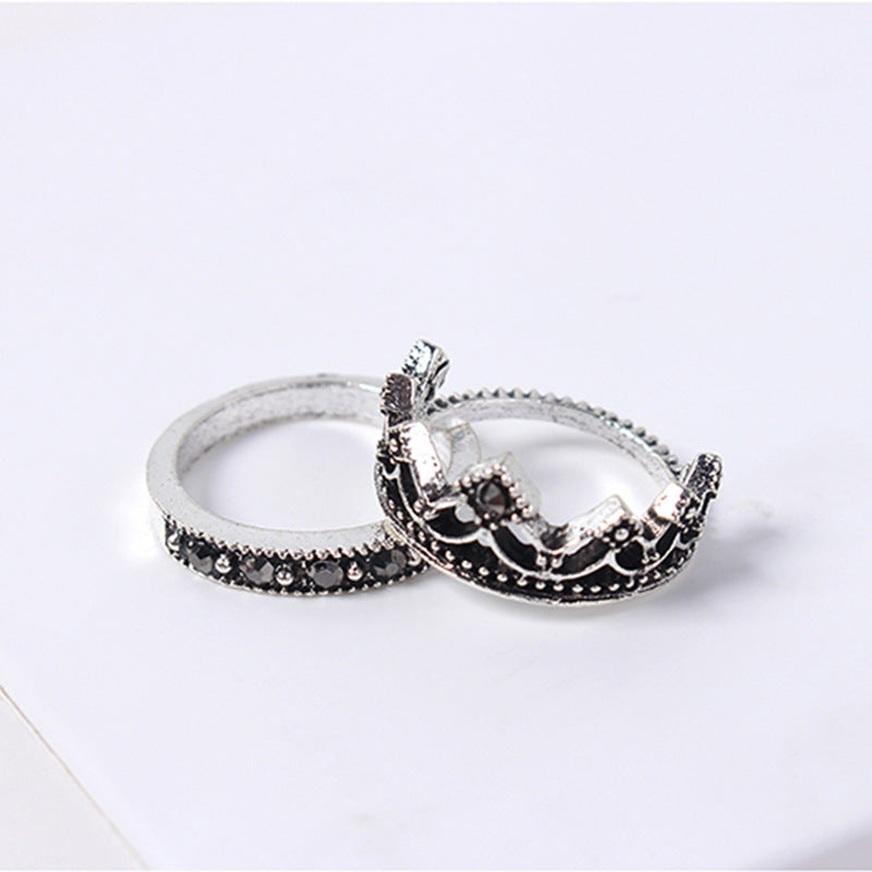 Jewelry Fashion Retro Crown All-match Diamond - FASHIONKULTUR