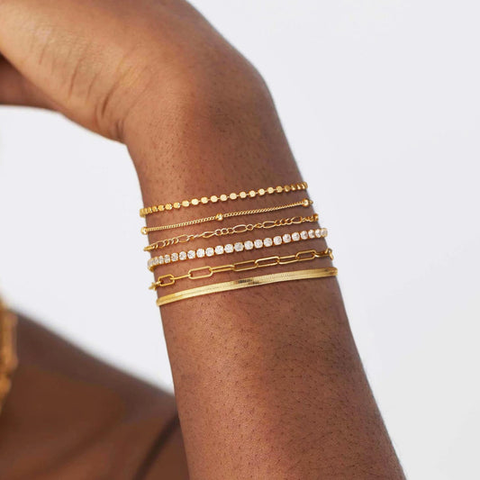 Fashion Multi-layer Metal Blade Chain Suit - FASHIONKULTUR