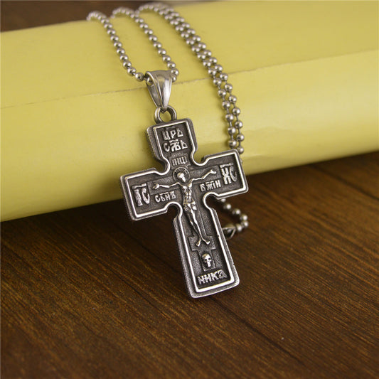 New Vintage Cross Stainless Steel Pendant - FASHIONKULTUR