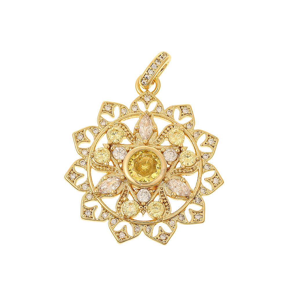Colorful Zircon Light Luxury Tree Of Life Pendant - FASHIONKULTUR