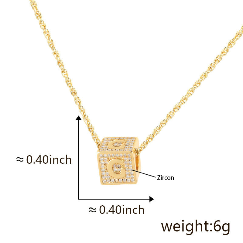 Fashion 26 English Letter Necklace Pendant - FASHIONKULTUR