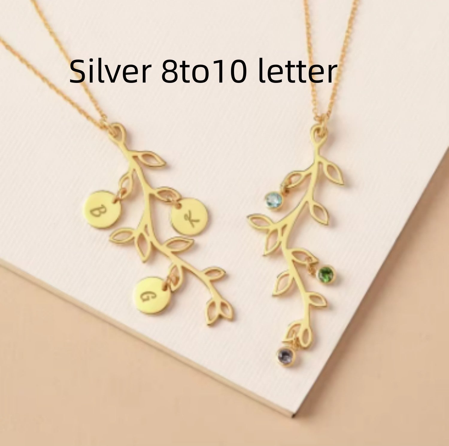 Stainless Steel Necklace Birthstone Personality - FASHIONKULTUR