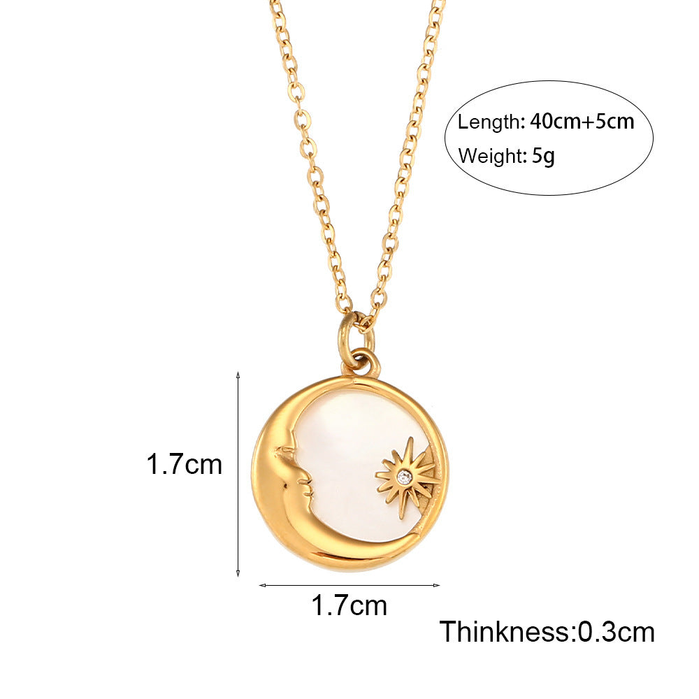Popular Versatile Shell Moon Necklace - FASHIONKULTUR
