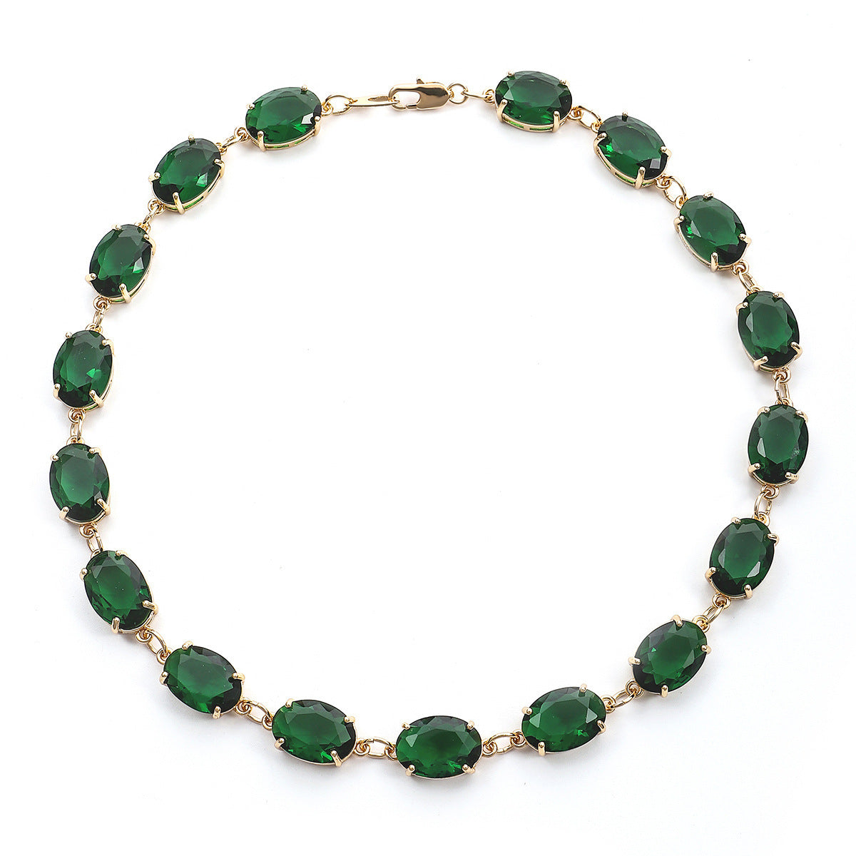 French Style High-grade Green Gem Necklace Luxury And Expensive - FASHIONKULTUR