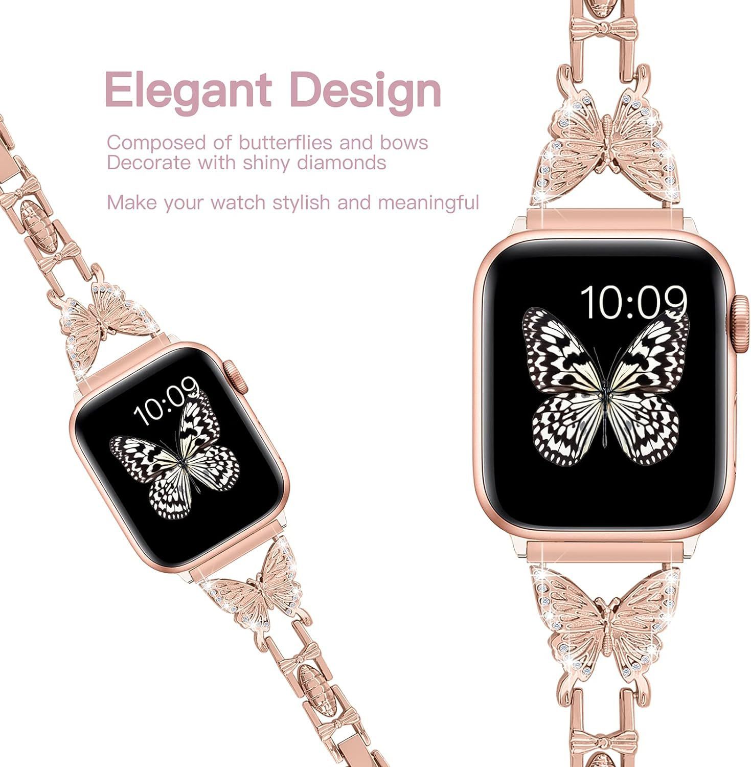 Watch Band Diamond Small Butterfly - FASHIONKULTUR