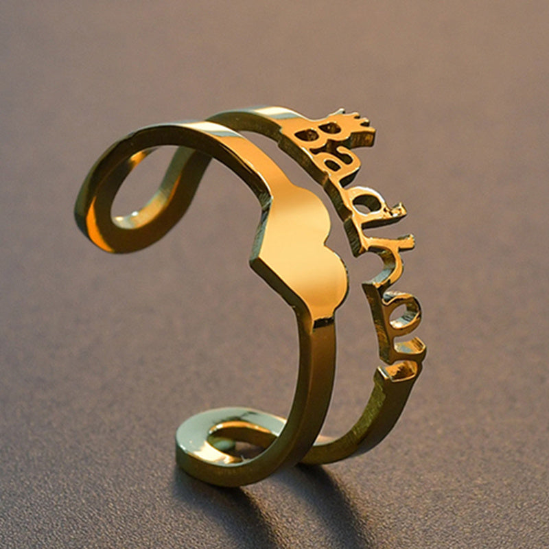 Custom Stainless Steel Ring Anniversary Jewelry - FASHIONKULTUR