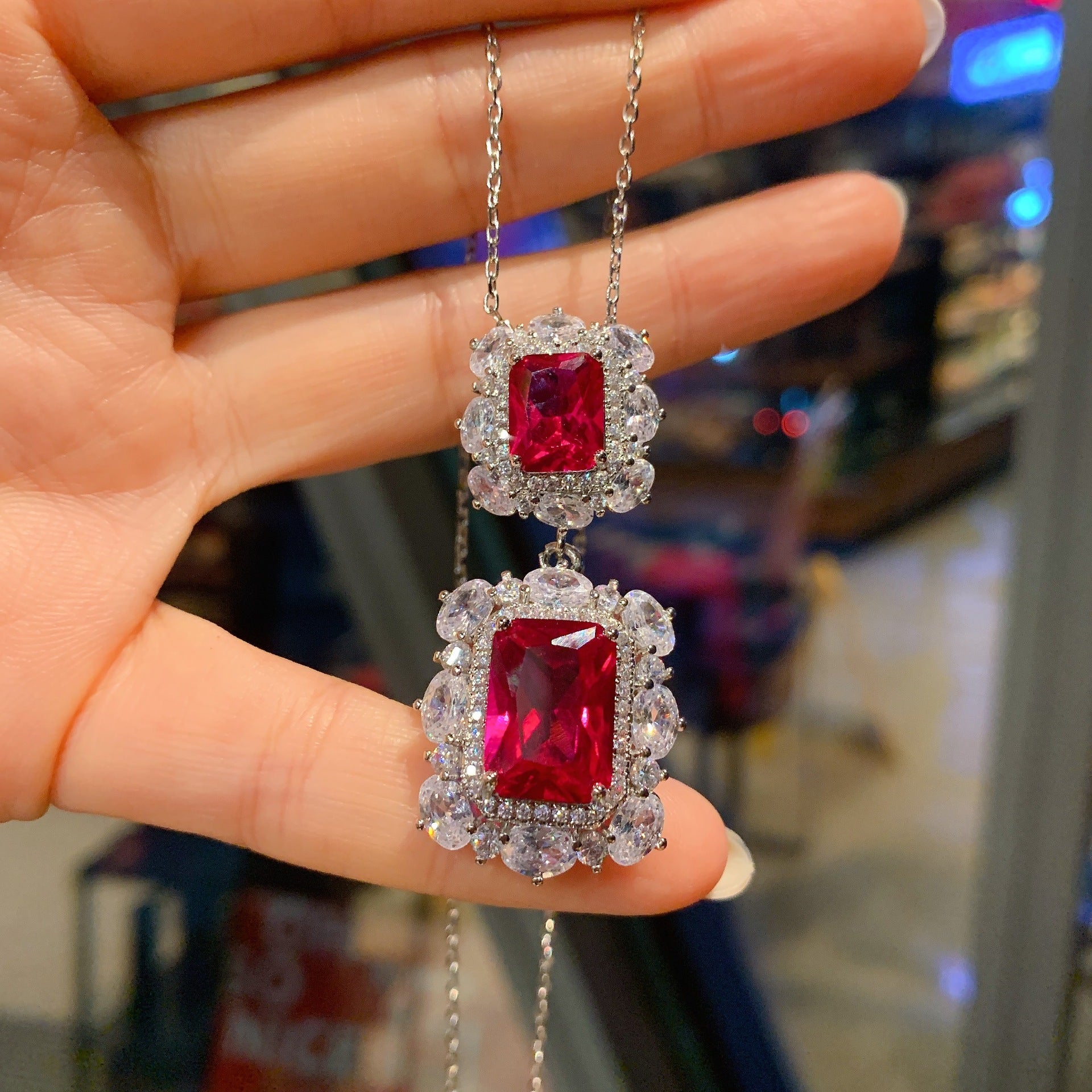 S925 Silver Needle Simulation Jewelry Accessories Set - FASHIONKULTUR