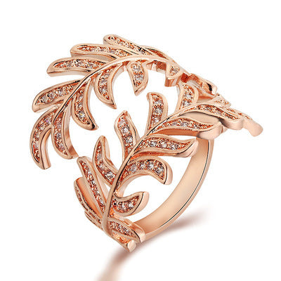 Mimosa leaves rings - FASHIONKULTUR