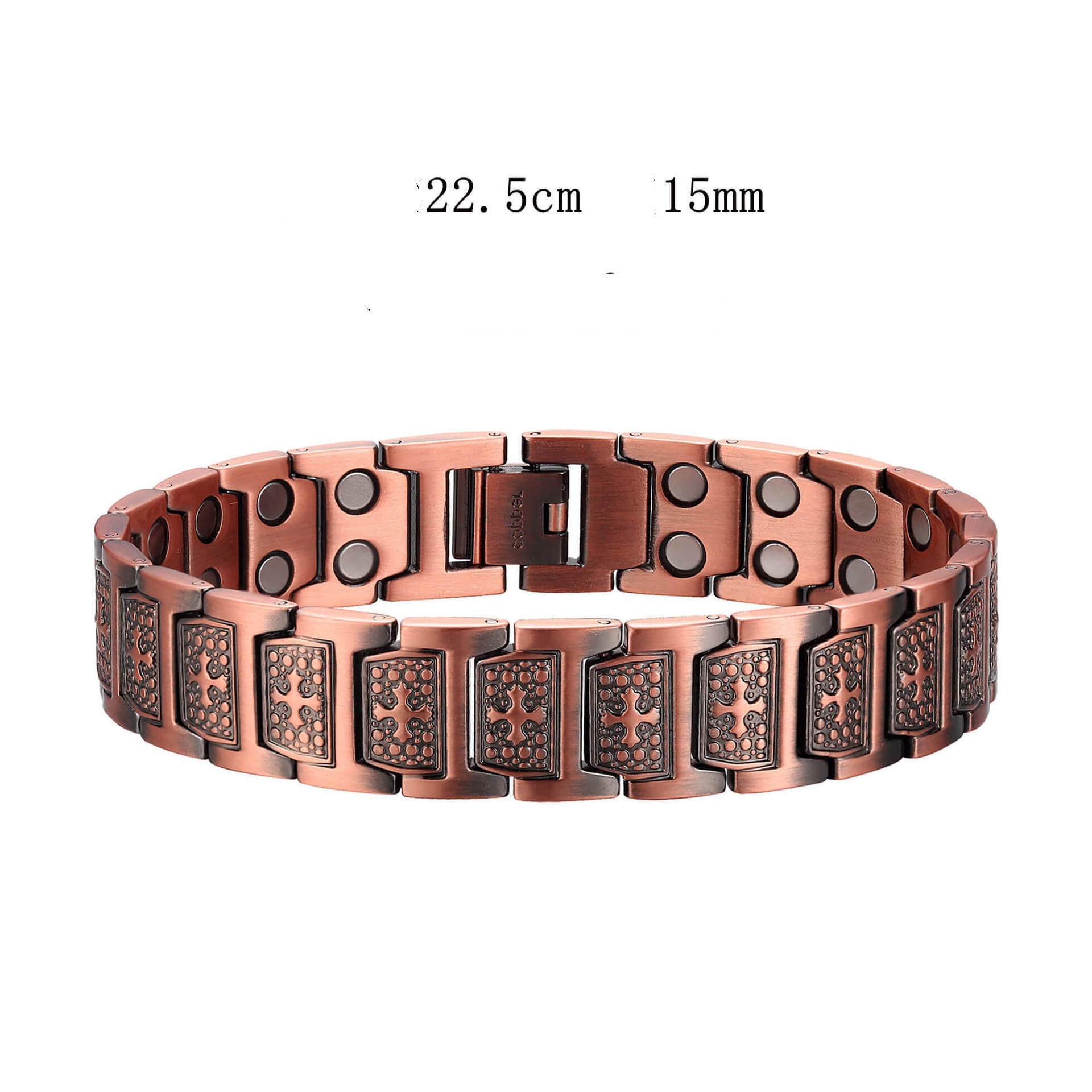 Vintage European And American Magnet Energy Bracelet Men's Copper Bracelet - FASHIONKULTUR
