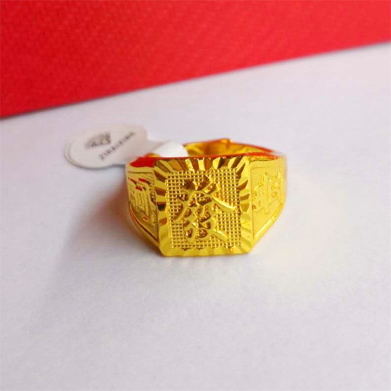 Square men's ring - FASHIONKULTUR