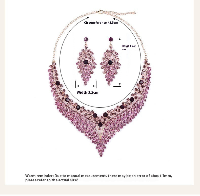 Necklace And Earrings Suite High Profile Retro Delicate - FASHIONKULTUR
