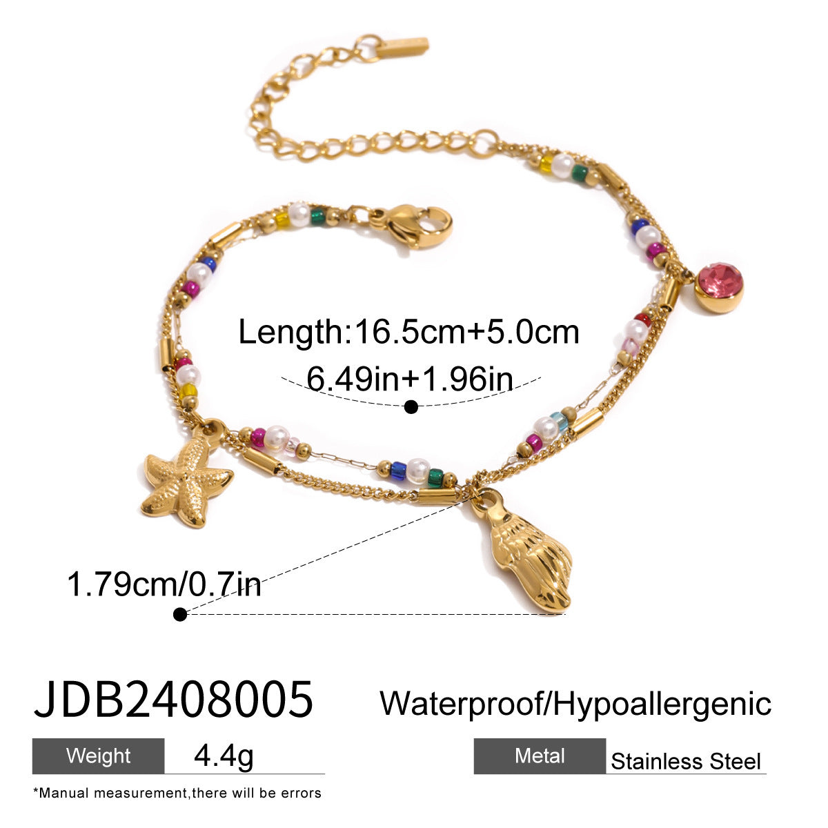 18K Gold Stainless Steel Personalized Bracelet - FASHIONKULTUR