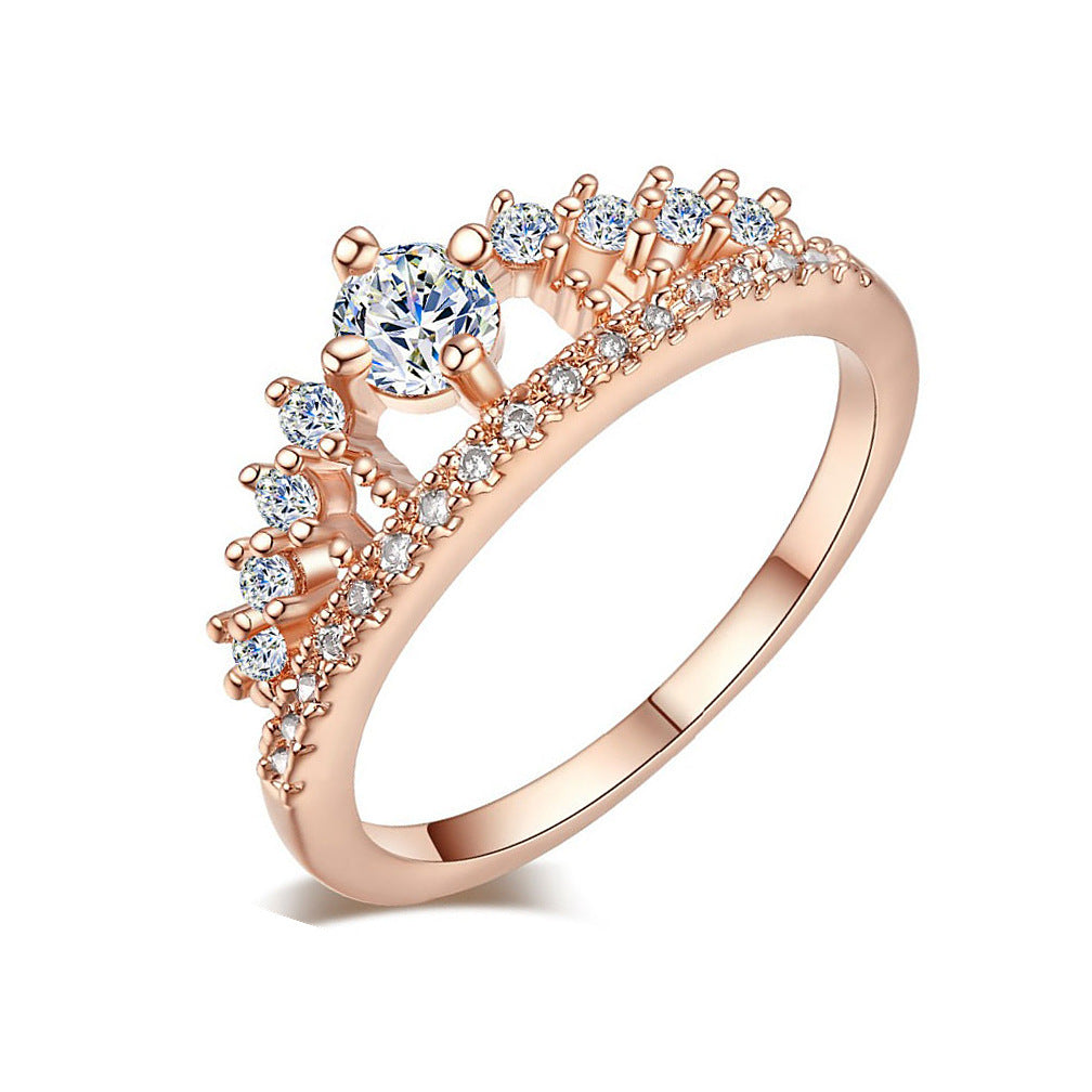 Micro-set crown ring - FASHIONKULTUR