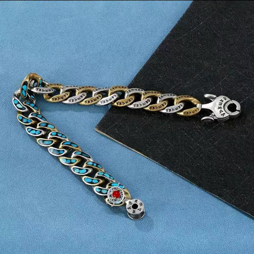 Fashion Jewelry New Men's Bracelet Personality Retro Transfer Rotating Nine Eye Pearl Bracelets High-end Gift - FASHIONKULTUR