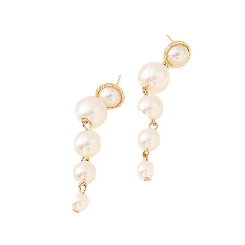 Light Luxury French Retro Temperament Large Pearl Earrings - FASHIONKULTUR