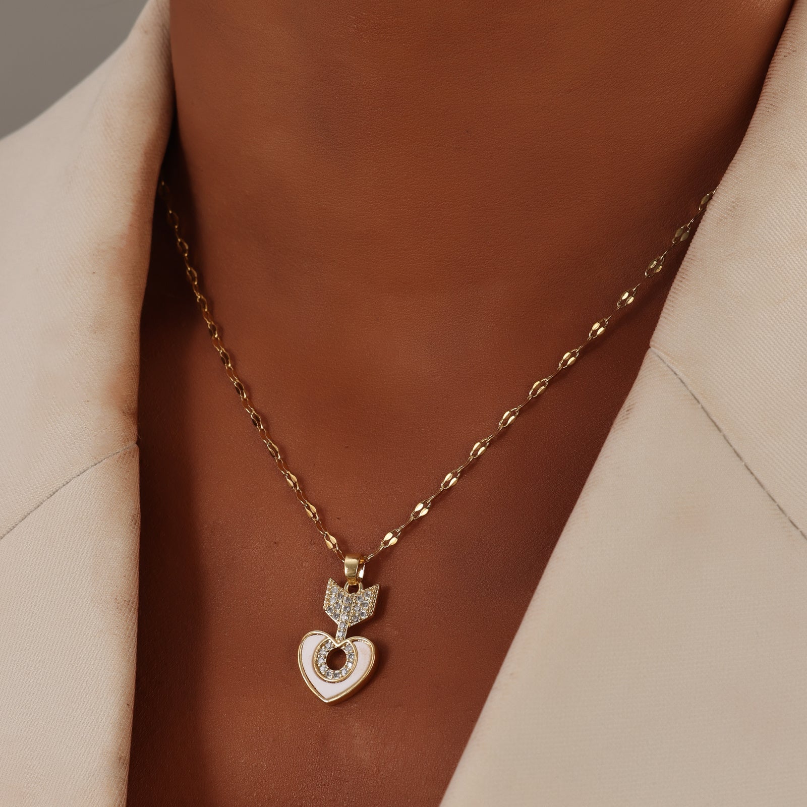 New Jewelry Love Arrow Necklace Pendant Accessories Collar Necklace Light Luxury Versatile - FASHIONKULTUR