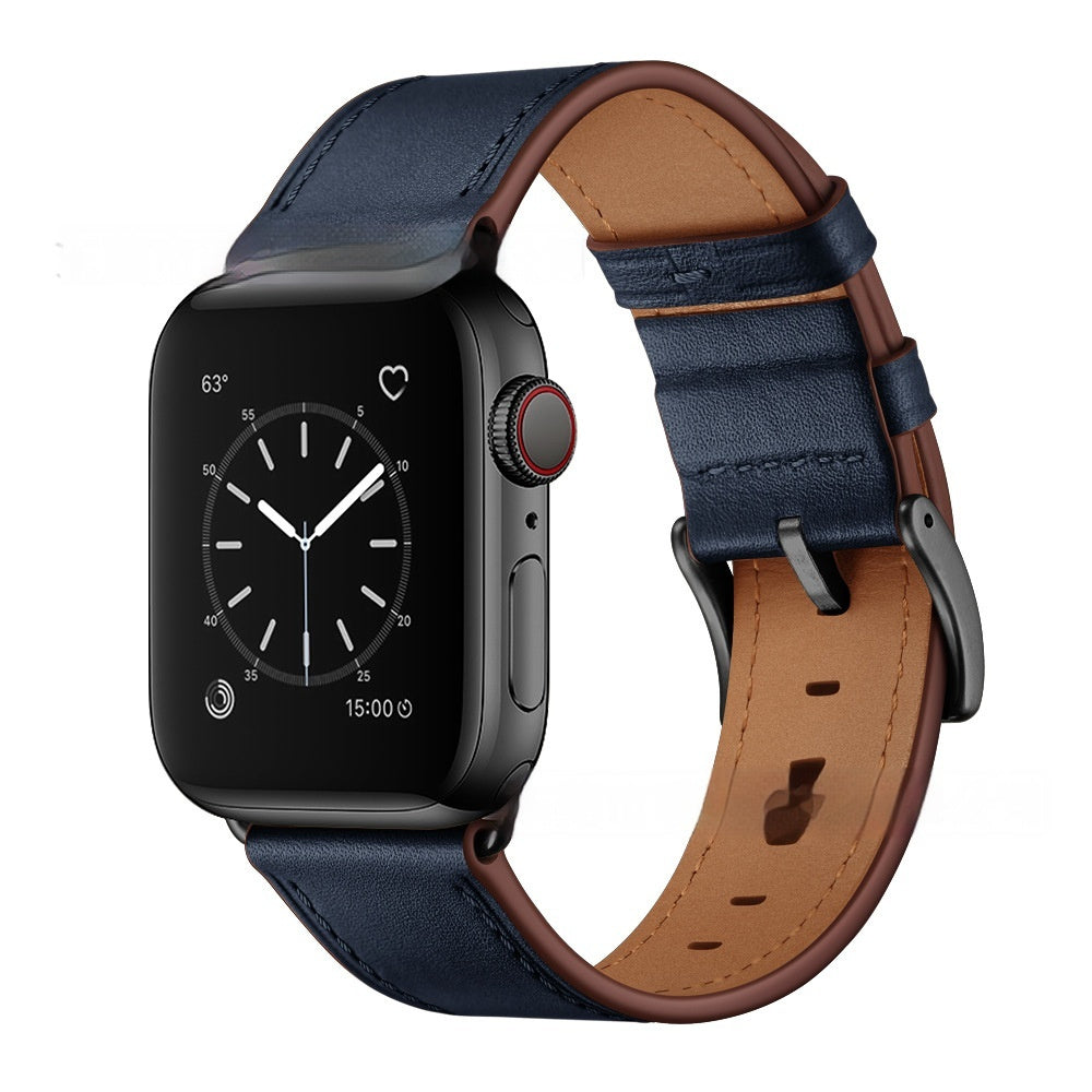 Classic Top Layer Leather Smart Watch Band - FASHIONKULTUR
