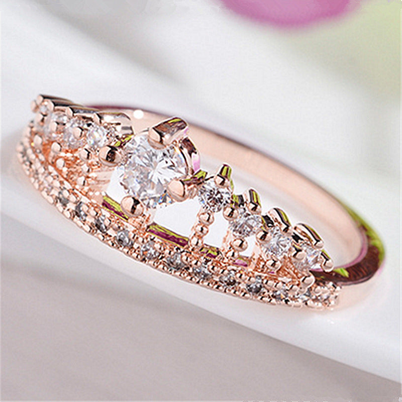 Micro-set crown ring - FASHIONKULTUR
