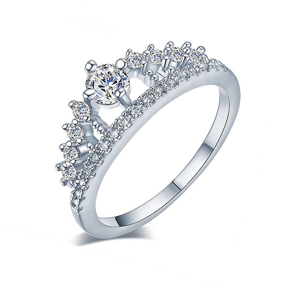 Micro-set crown ring - FASHIONKULTUR