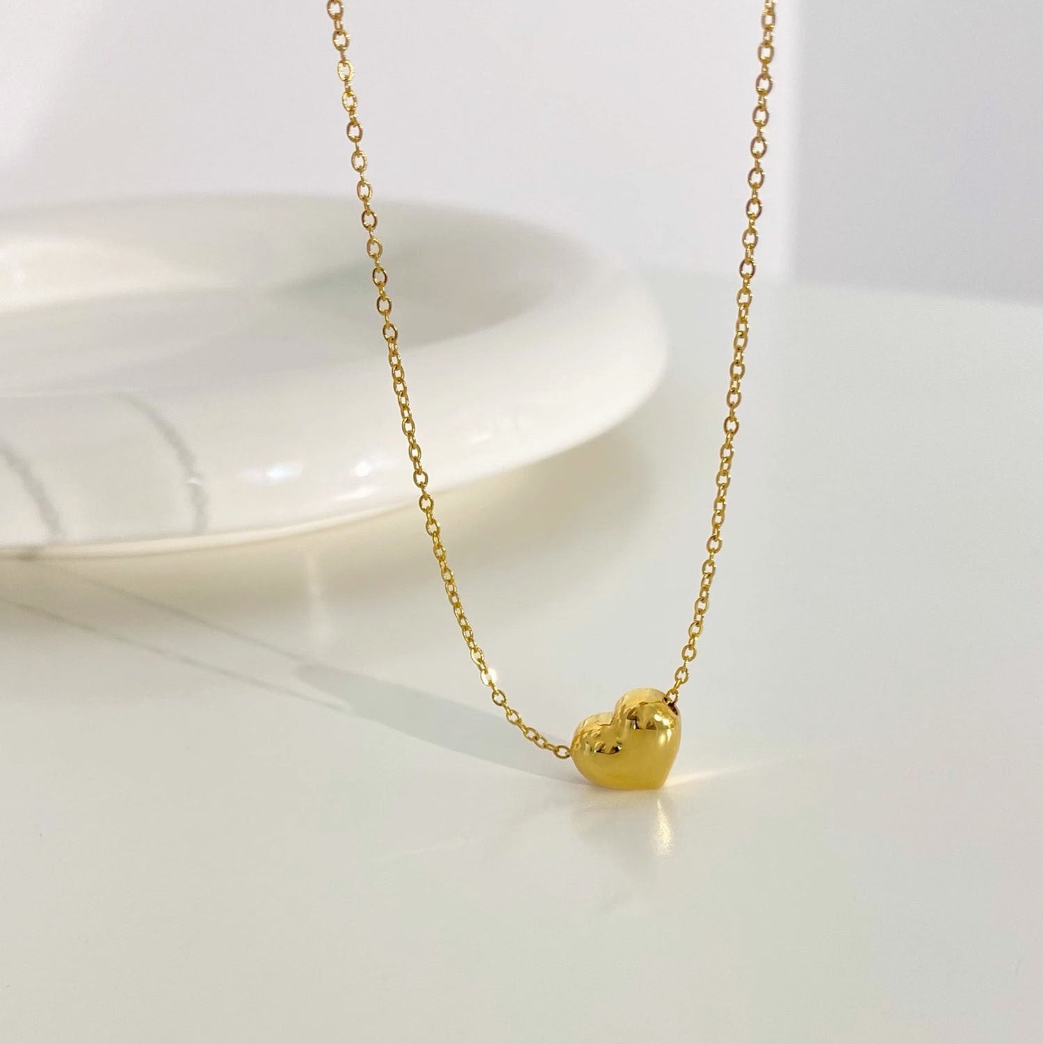 3D Love Heart Necklace Design Sense Clavicle Fashion Jewelry - FASHIONKULTUR