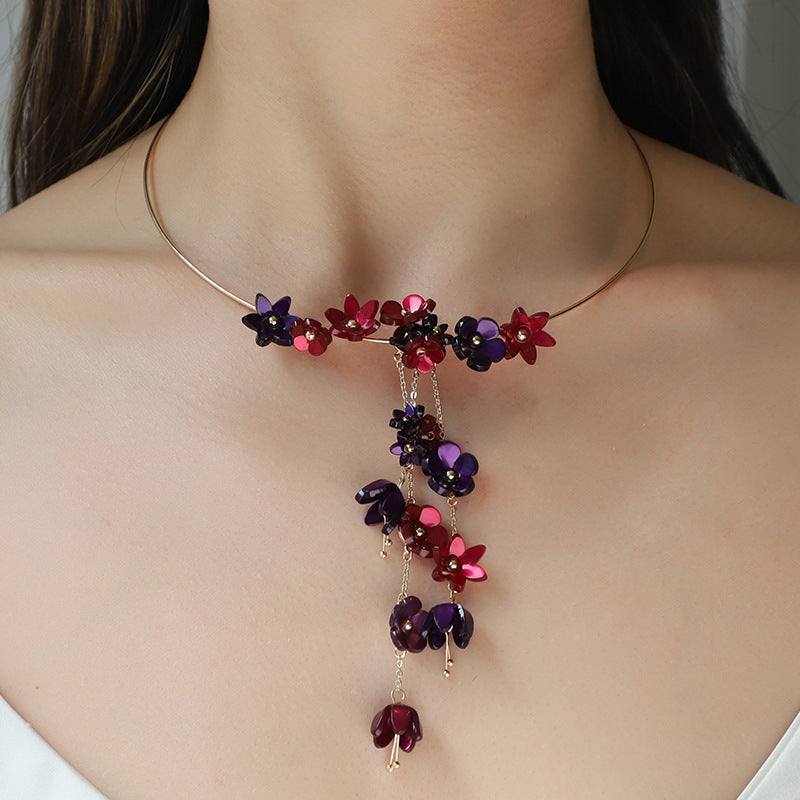 Acrylic Flower Spring Suit Collar - FASHIONKULTUR