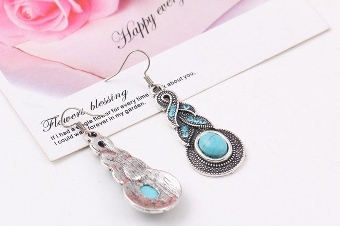 Turquoise necklace earrings - FASHIONKULTUR