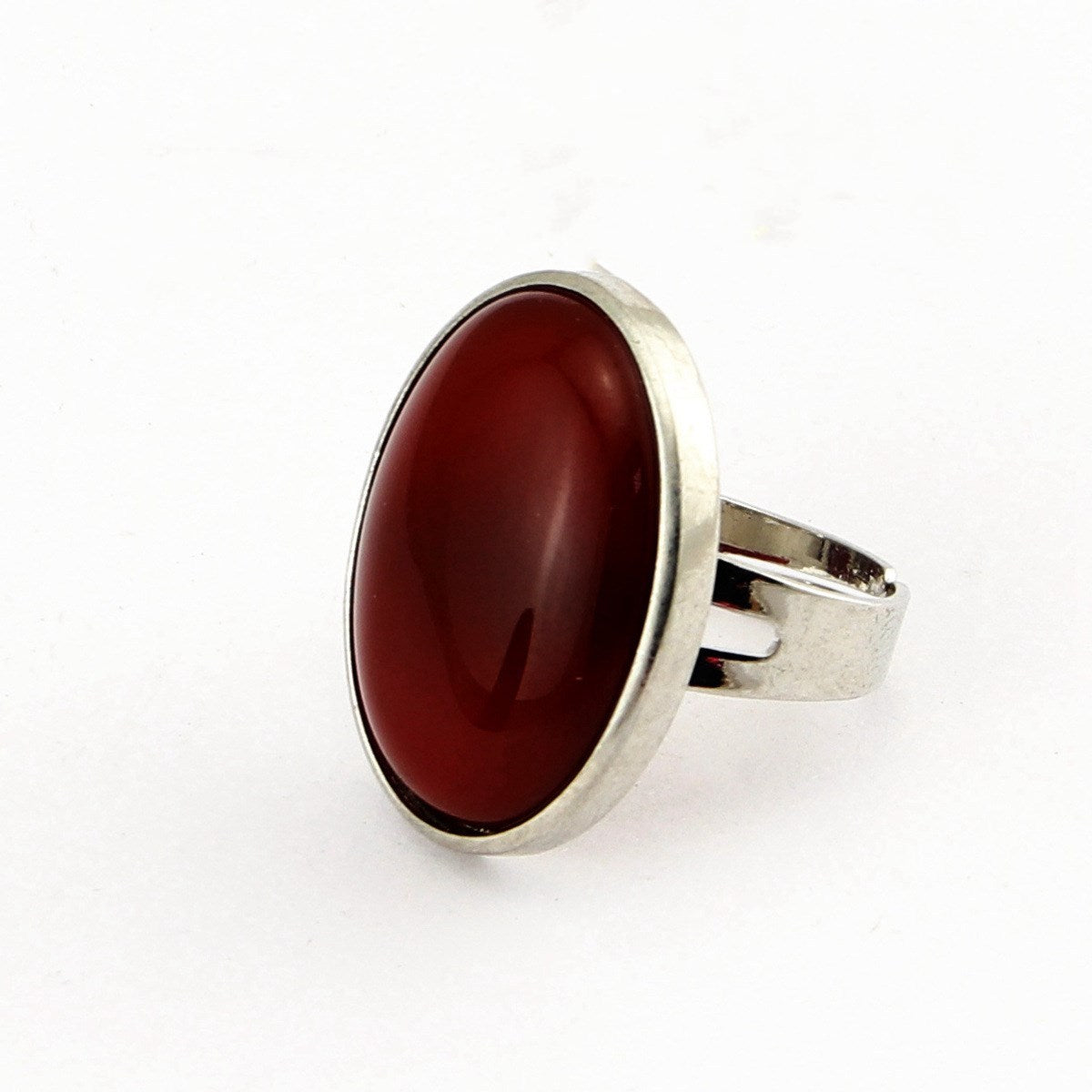 Couple men and women crystal egg oval ring - FASHIONKULTUR