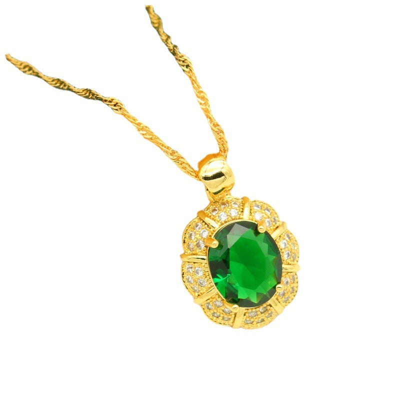 Women's Fashion Simple Full Rhinestone Zircon Jewelry Set - FASHIONKULTUR