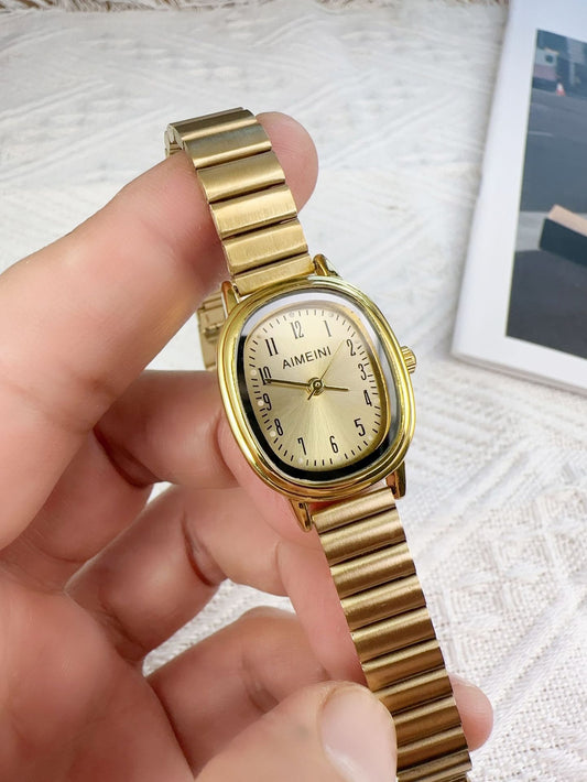 Oval Disk Women's Retro Digital Simple Watch - FASHIONKULTUR